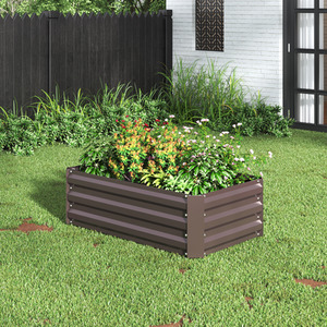 Rectangular Metal Raised Garden Bed