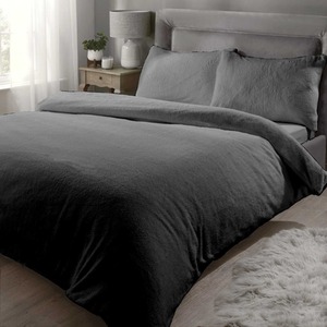 Teddy Fleece Polyester Duvet Set With Pillowcase
