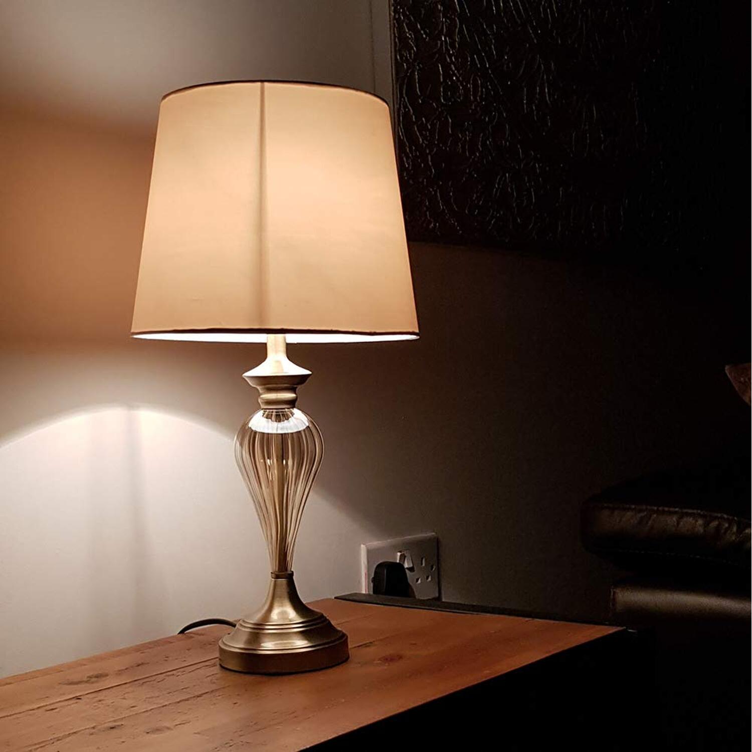 Image of Denton Glass Table Lamp - Antique&hellip;