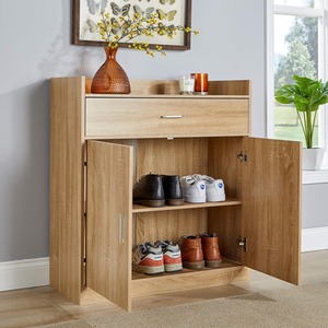 Oak Home Source Novara 2 Door Shoe Storage Cabinet shot 6779965