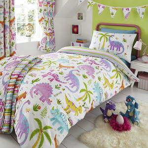 Daisy Dino Kids Bedding Duvet Cover Set