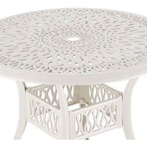 Beige Vintage Patio Garden Table With Umbrella Hole shot 7000286