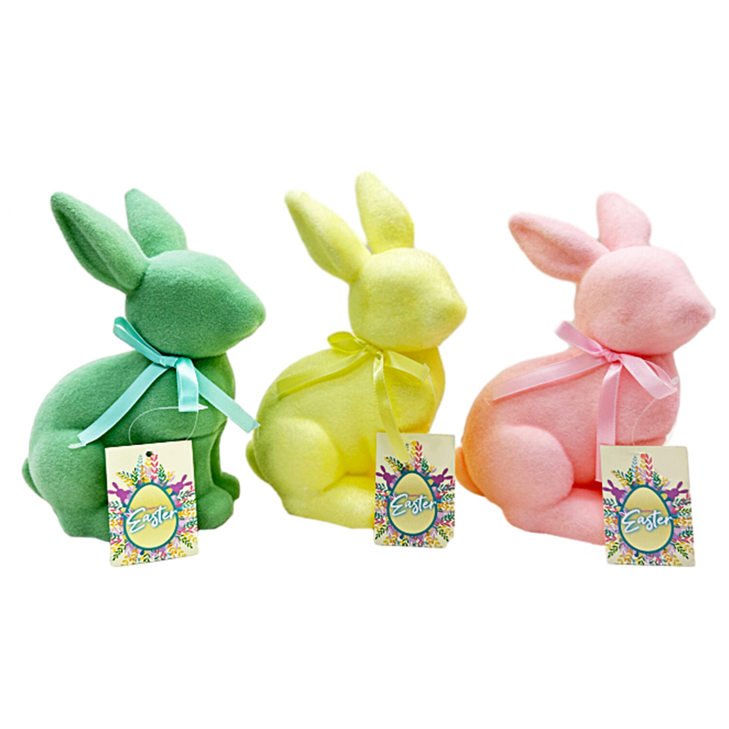 Small Standing Flocked Bunny