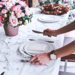 Damask Swirl Pattern Table Napkins