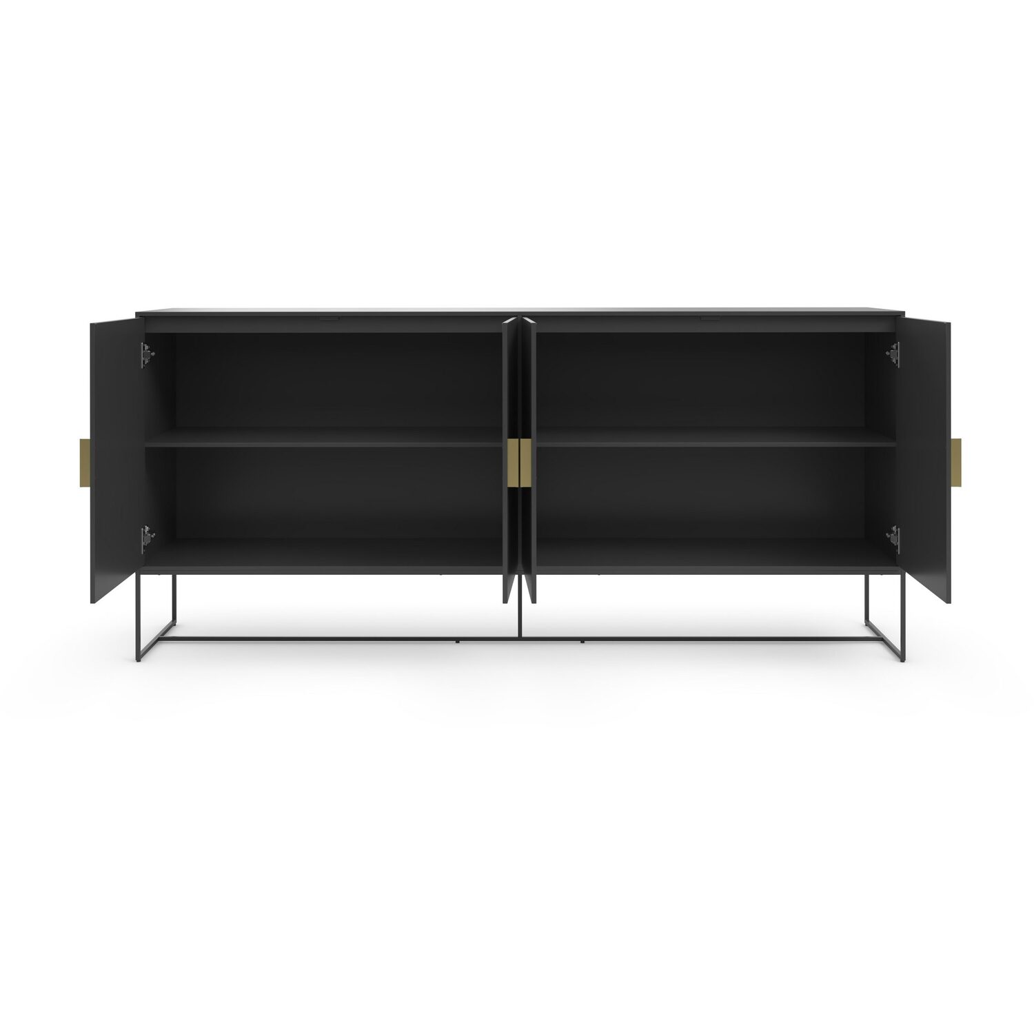 Asia Sideboard 4 Doors With 1 Fixed Shelf - Anthracite