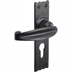 Iron Antique Cottage Euro Lock Door Handles