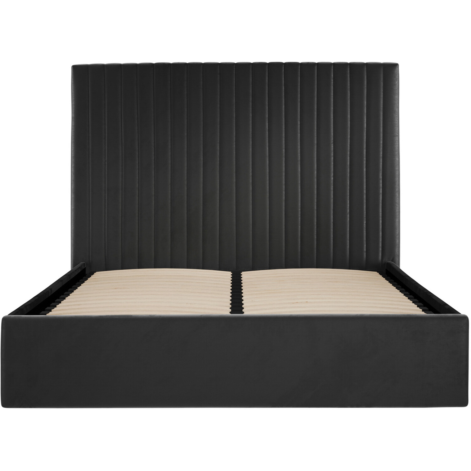 Berlin Tall Ottoman Bed - Black Superking