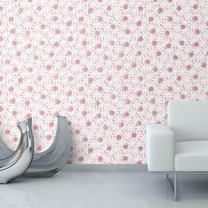 3D Effect Daisy Flower Floral Wallpaper Smooth Finish