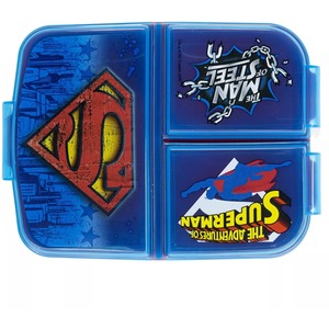 Official Licenced Superman 3-Compartment School Lunch Box