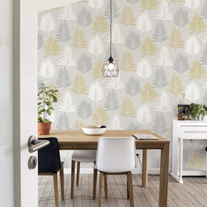 Linen Palm Wallpaper