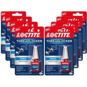 Loctite Medium Strength Easy to Use Threadlocker Transparent Adhesive 5g, 8 Pack