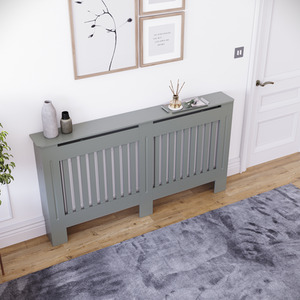 Grey / 152cm Chelsea Radiator Cover shot 8337551