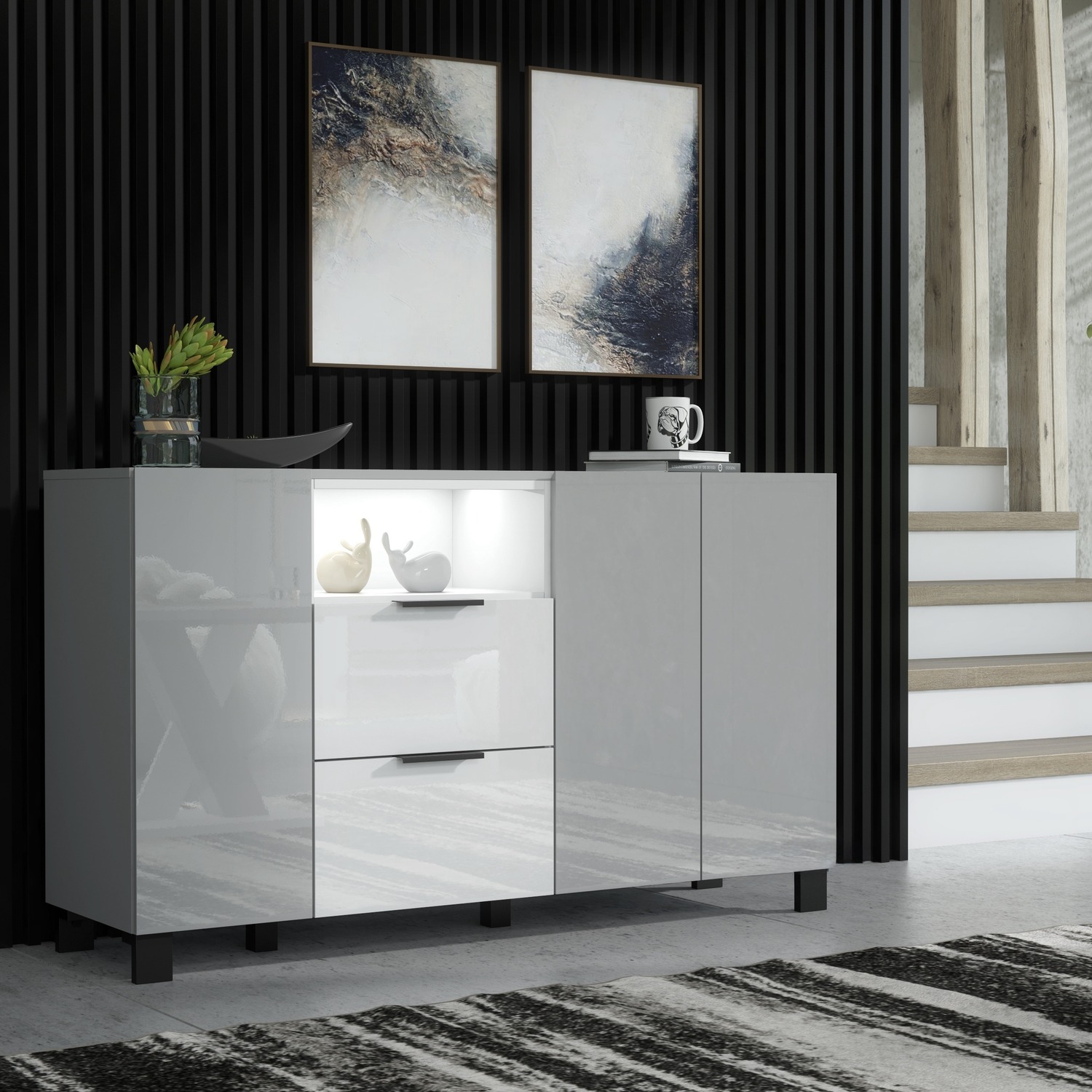 Enzo 16 Sideboard - White Led