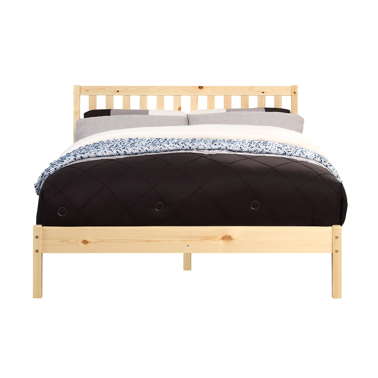 Wooden Bed Frame Pine Bed - Pine Yes
