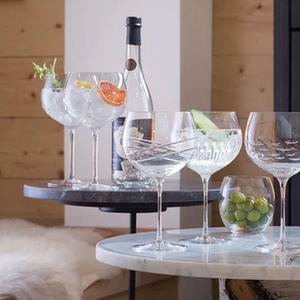 LSA Set of 4 Stemmed Balloon Gin Glasses 680ml Clear