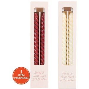 Pack of 2 Twist Taper LED Candles