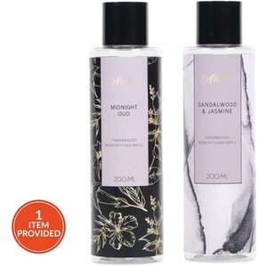 Sandalwood and Jasmine or Midnight Oud Reed Diffuser Refill