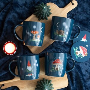 Gnome Forest Delight Mug Set Of Four