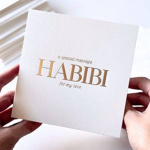 Luxury Special Message Card  Habibi Love