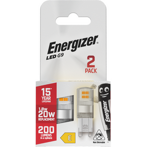 Energizer LED G9 200lm 1.8W 2700K Light Bulb