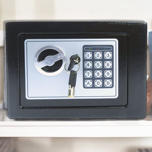 Safebox High Security Steel Safe Box Home Office Digital Keypad and Two Keys