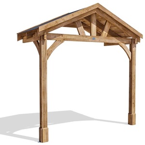 10x5ft Dunster House Wooden Wide Porch Canopy