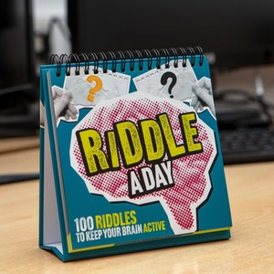 Riddle a Day Desktop Flipbook 100 Riddles Puzzle Book