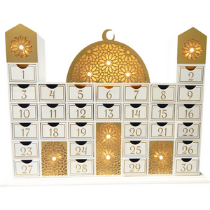 Ramadan Wooden Countdown Calendar Mosque