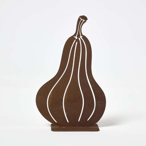 Steel Pumpkin  Squash Garden Ornaments, Set of 2