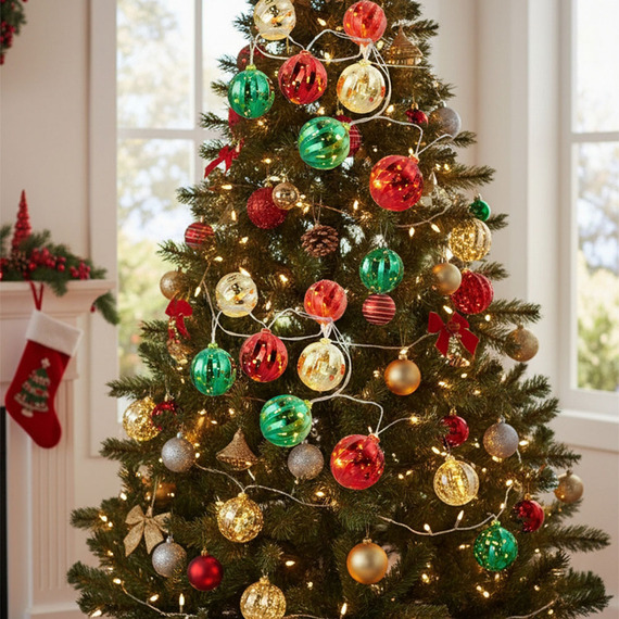 3M Christmas Light-Up Bauble String