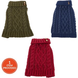Reflective Roll Neck Dog Jumper