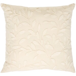 Asher Leaf Embroidered Cushion