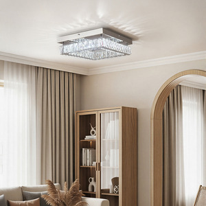 Lifeideas Rectangular Crystal Ceiling Light