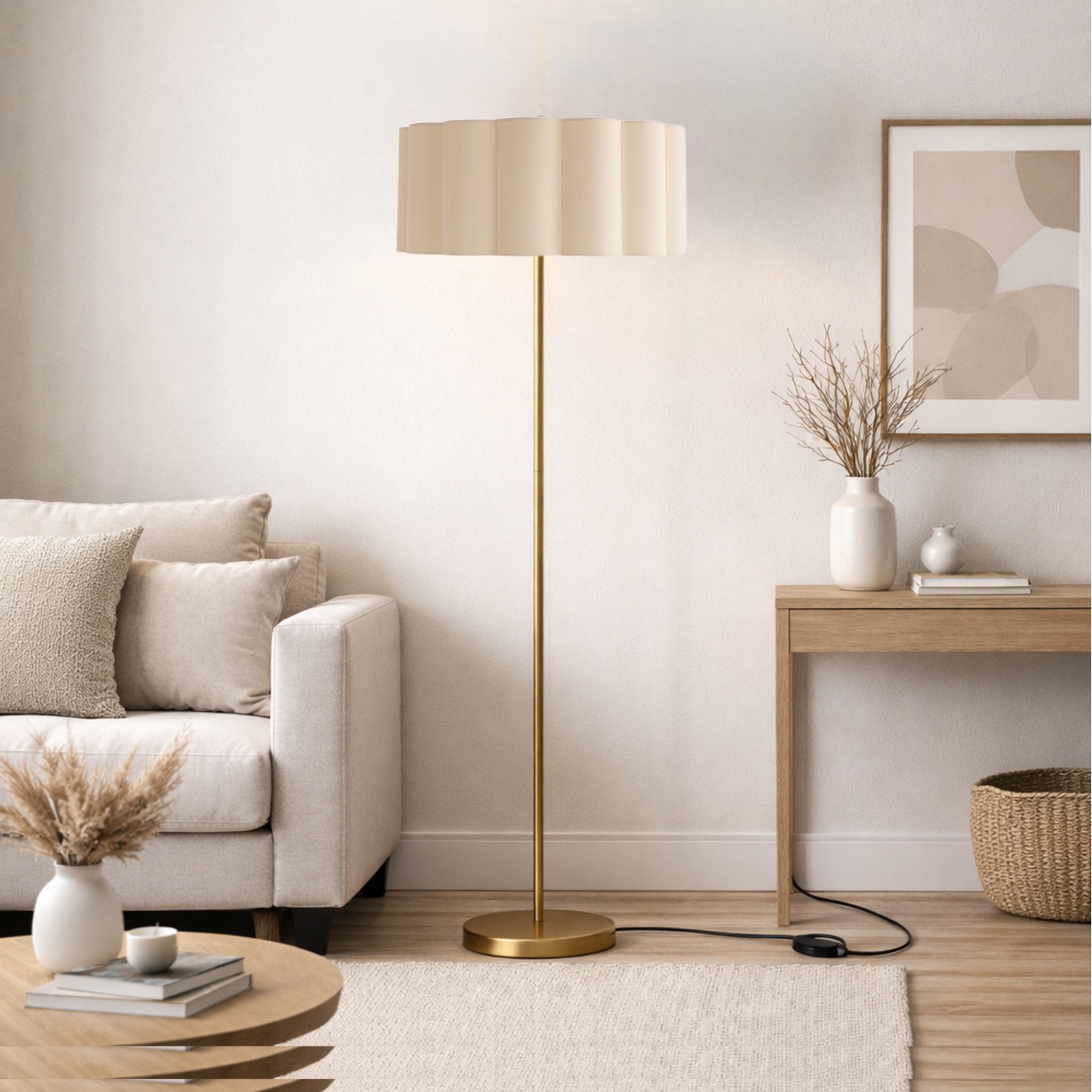 Image of CGC Lena Brushed Gold Straight Floor&hellip;