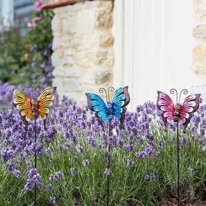Butterfly Border Stake Plant Support Ornaments