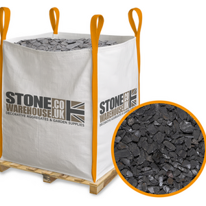 Charcoal Slate Chippings 40mm Bulk Bag 800kg