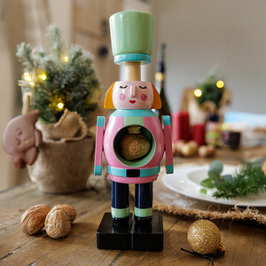 KitchenCraft The Nutcracker Collection Wooden Female Nutcracker