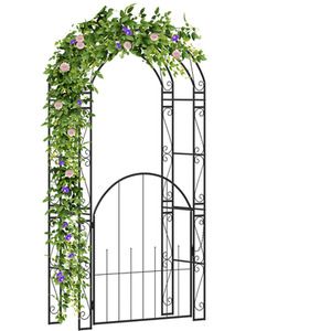 Tall Garden Arch with Gate