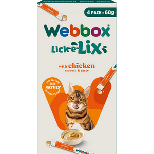 Pack of 4 Webbox Lick-E-Lix Cat Treats