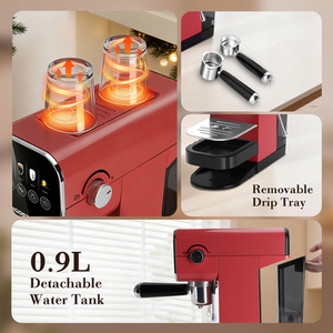 Red 20Bar Espresso Coffee Machine shot 12537444