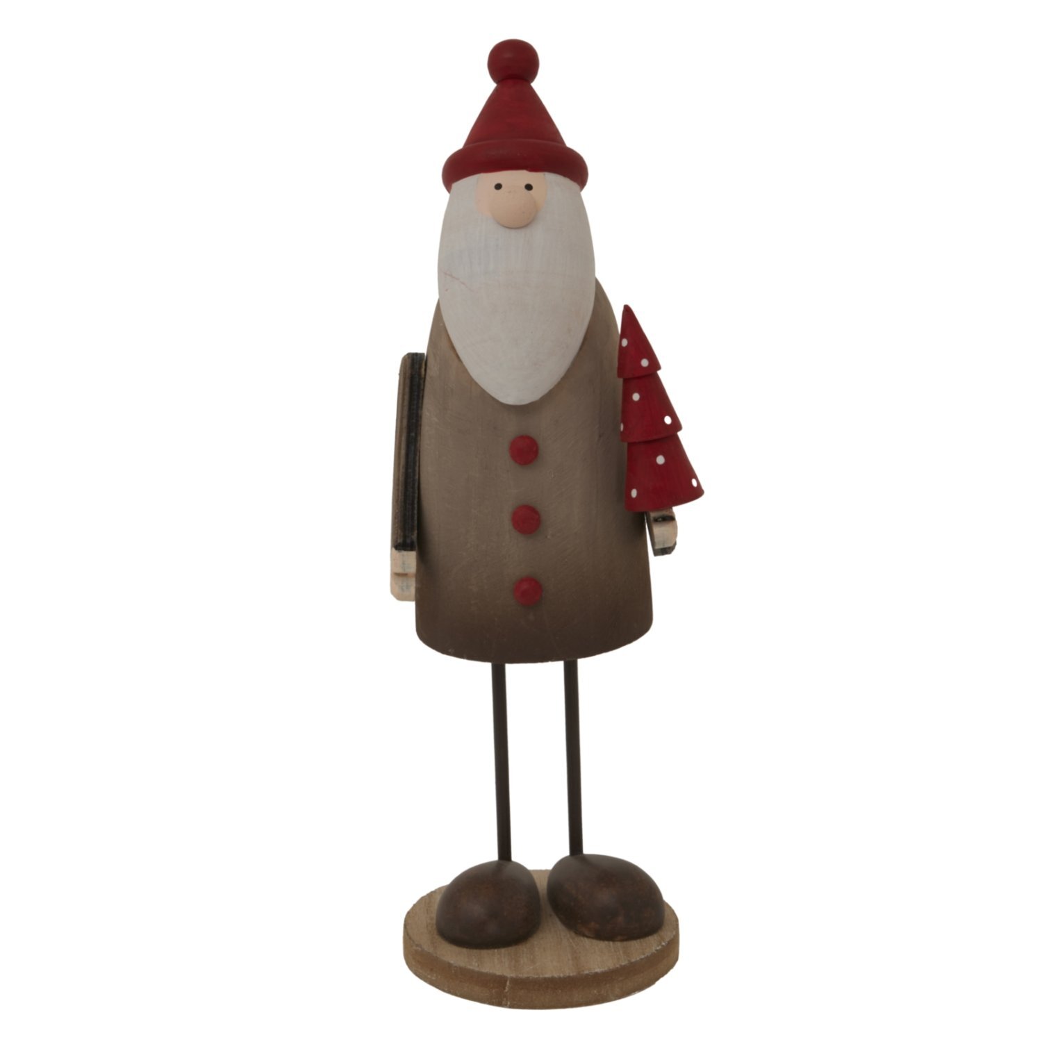 Image of Large Rustic Tall Santa Figurine for&hellip;