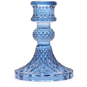 Royal Blue Vintage Dinner Candle Holder Elegant Durable Table Decor