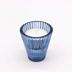 Royal Blue Flip Candle Tealight Holder Elegant Table Decor
