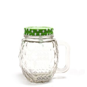 Funky Mason Jar Pineapple Retro Glass Drinkware