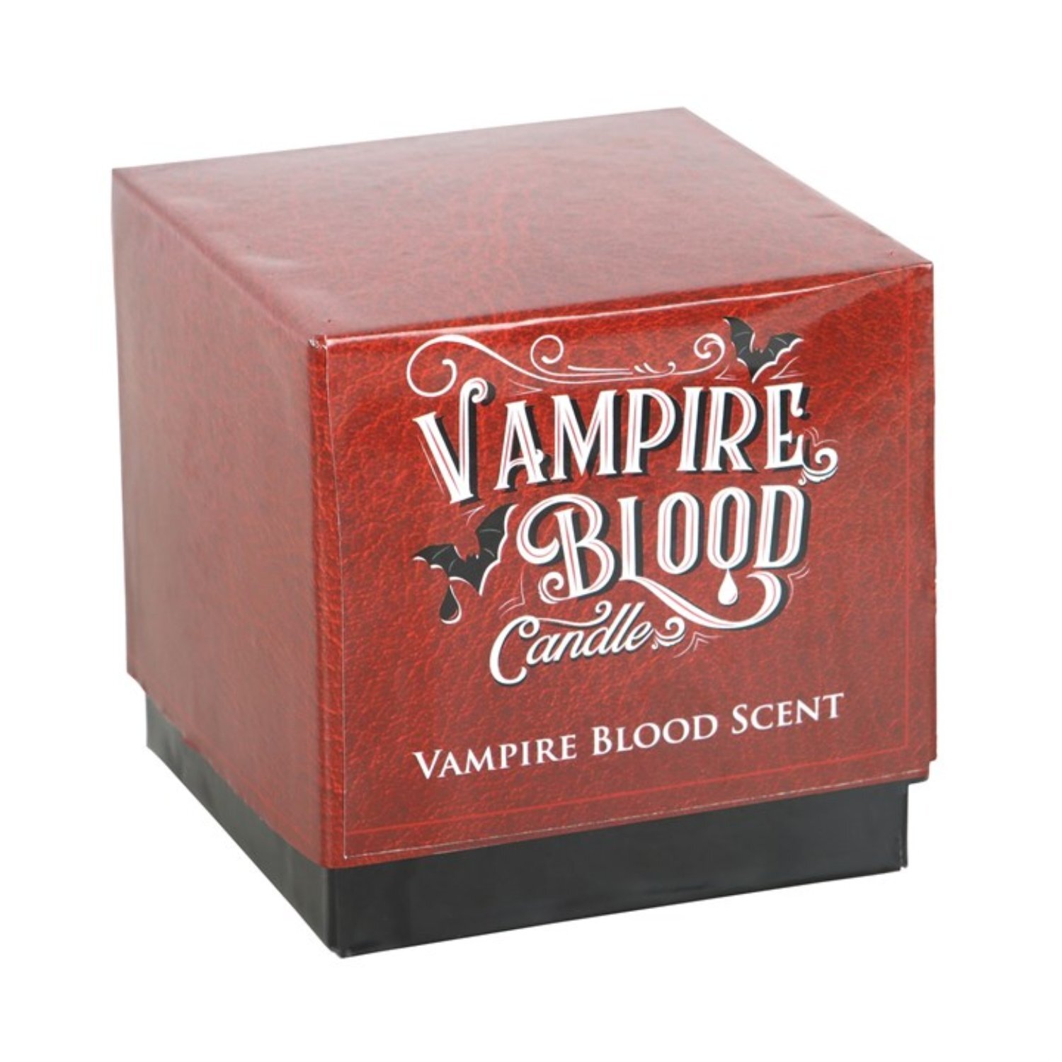 Vampire Blood Candle Gothic Scented Candle In Glass Jar - Black