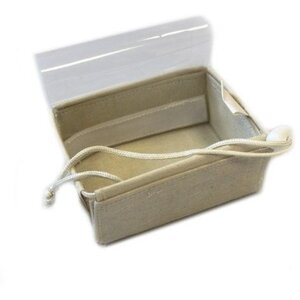 SML Cotton Flat Pack Gift Storage Boxes with Window Stackable Home Organizer