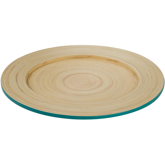 Kyoto Turquoise Bamboo Charger Plate