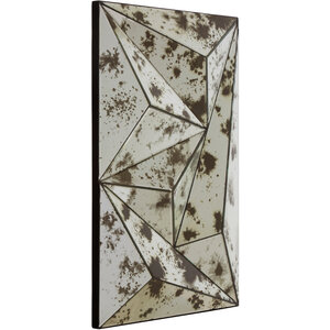 Sunburst Grey and White Wooden Wall Mirror