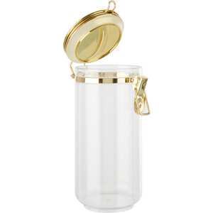 Gozo Jar With Gold Lid 1100 ml