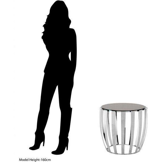 Yasmin Stainless Steel Side Table